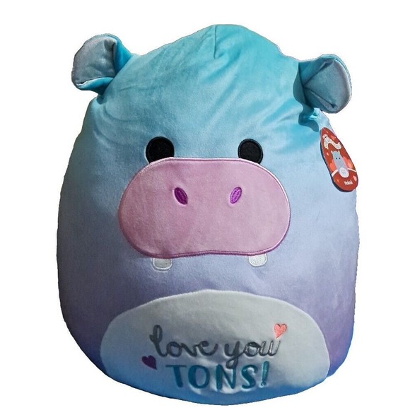 2023 Kellytoy Squishmallows Ultra Rare Large S16 20” HOKNII The Hippo Plush NWT - Picture 1 of 2